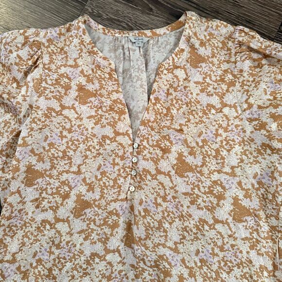 Rails Eliana Floral Silk Dress In Amber Meadow - Picture 3 of 6